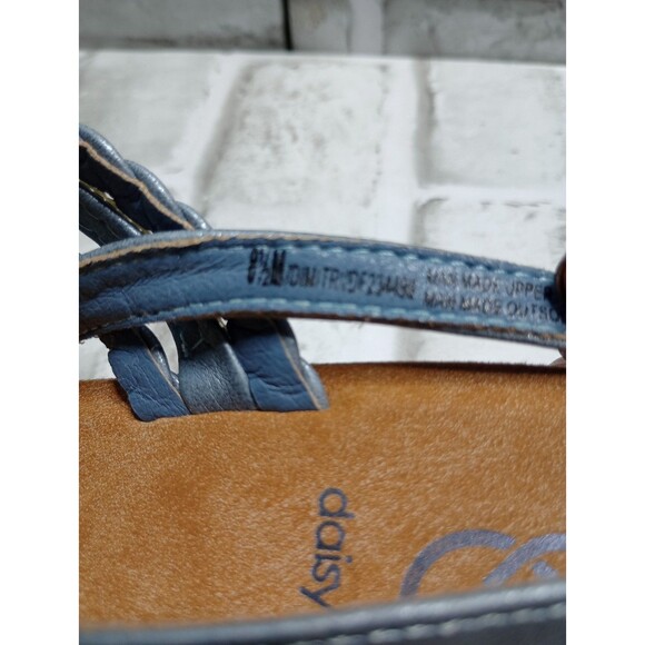 Daisy Fuentes Womens Size 8.5M Rhinestone Blue Strappy Sandals - Picture 9 of 9